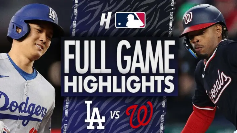 Nationals vs Dodgers: A Highlighted Showdown in MLB