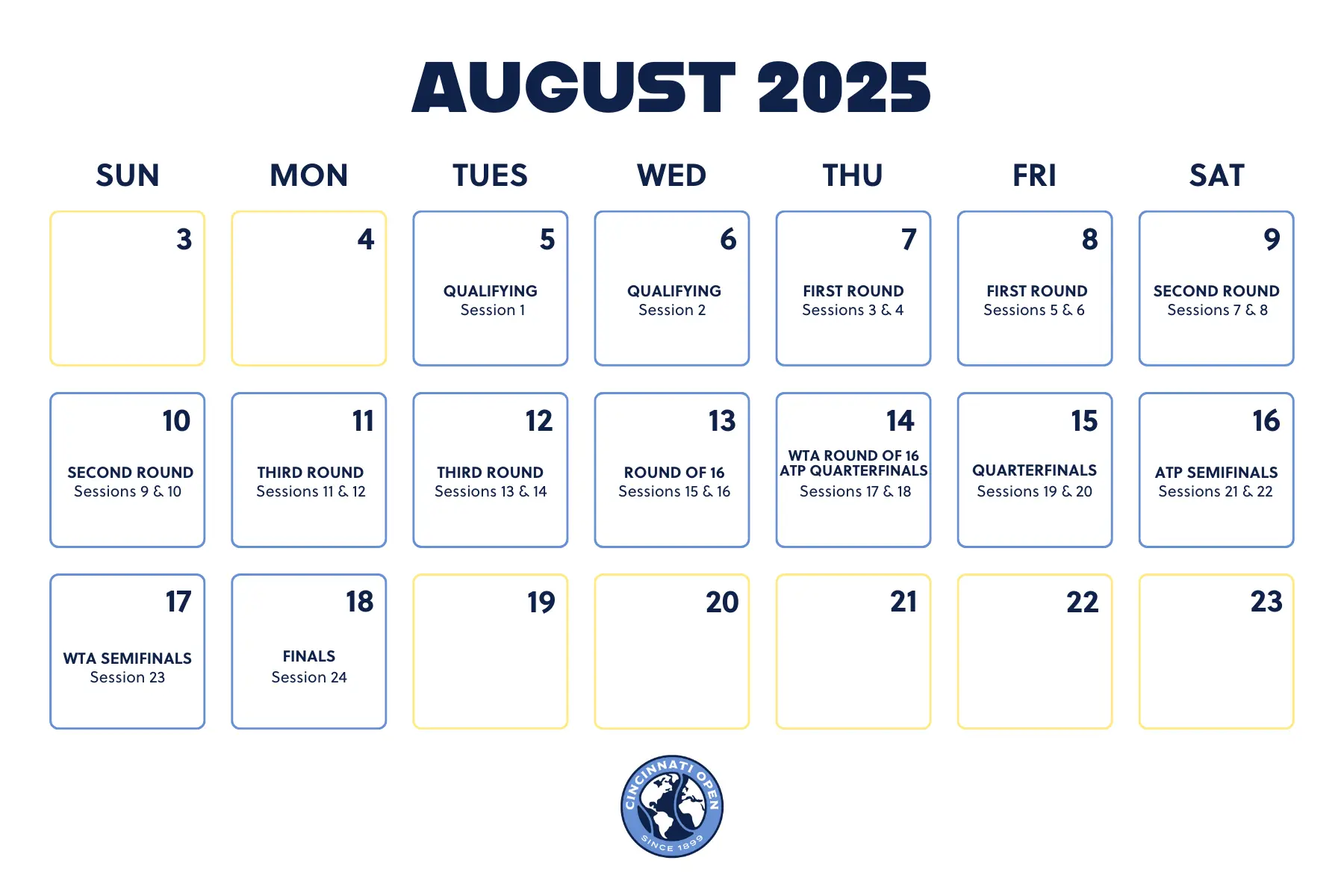 Cincinnati Open 2025: Schedule and Event Times