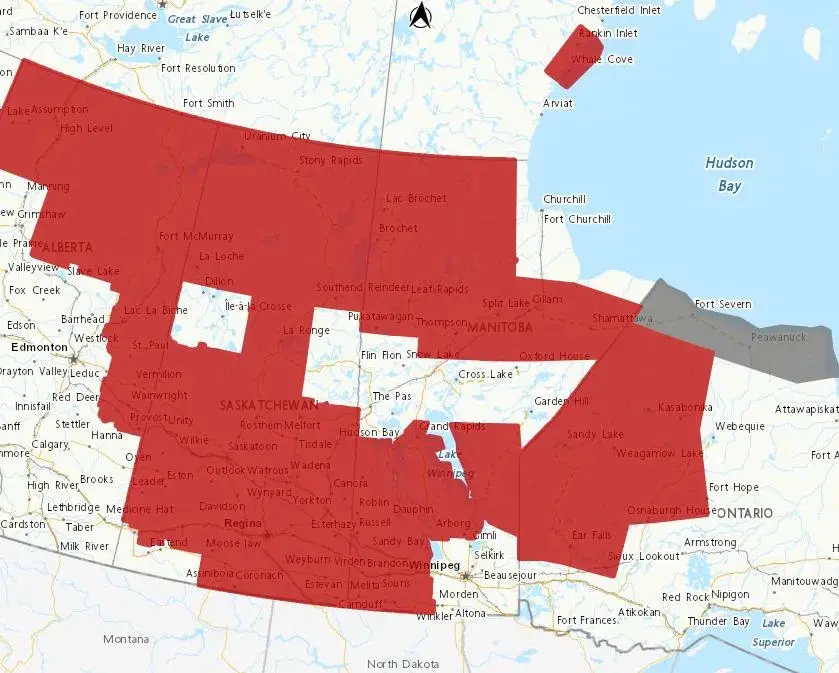 Météo et Alertes d’Environnement Canada à Winnipeg