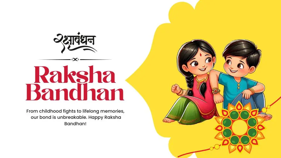 Heartfelt Happy Raksha Bandhan Wishes for Siblings image 1
