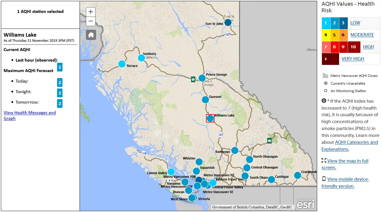 Latest Insights on Air Quality in Nanaimo, BC image 1