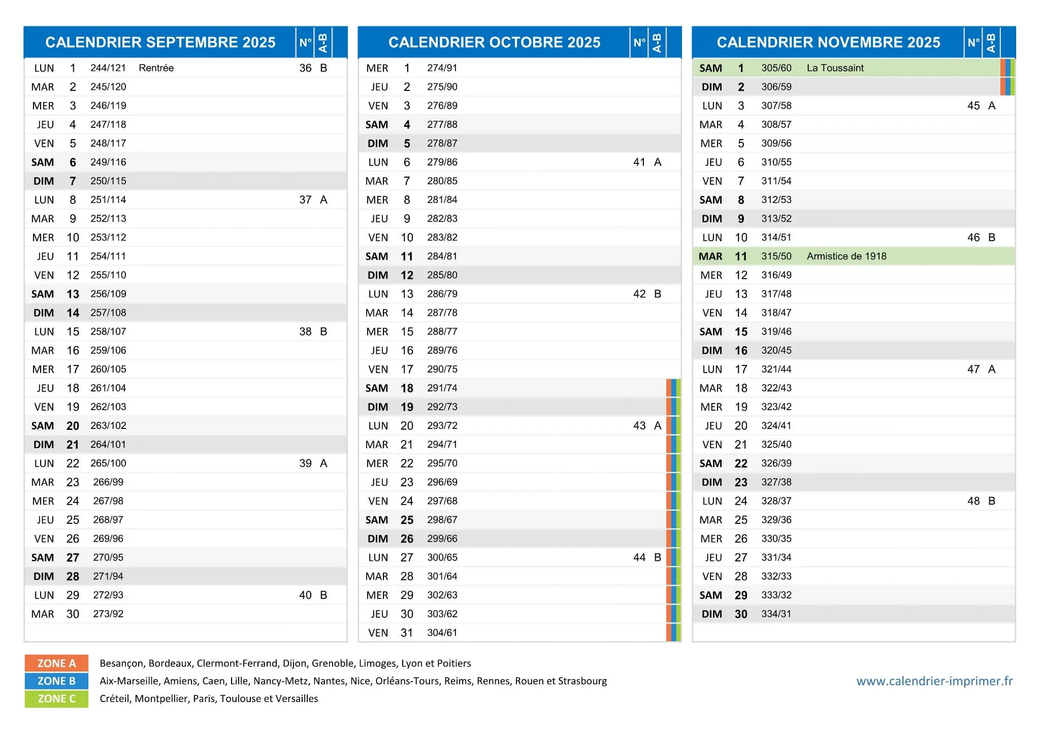 Calendrier de Septembre 2025 : Ce que Vous Devez Savoir