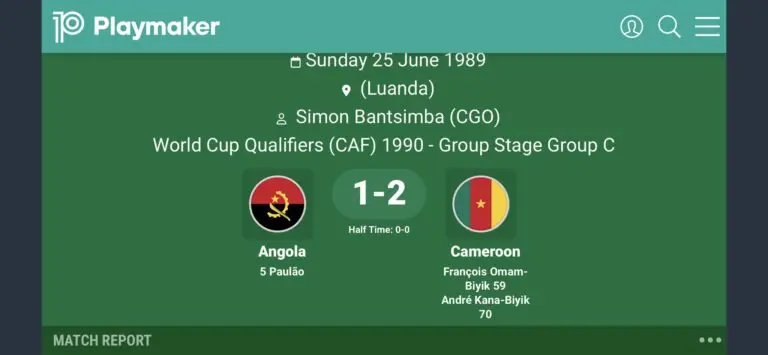 The Football Rivalry Between Cameroun and Angola image 1