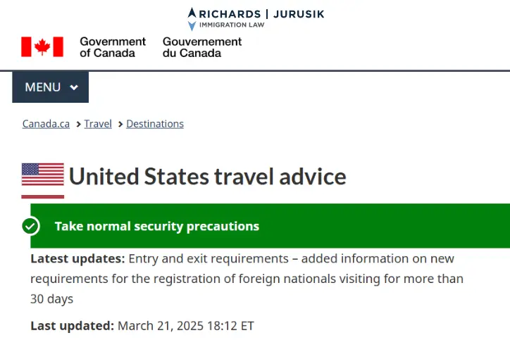 Important Canada Travel Advisory for USA Travelers image 1