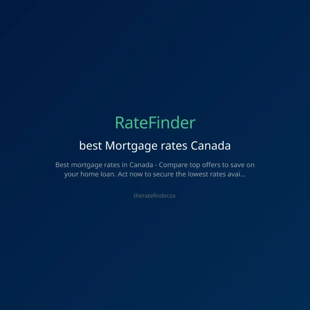 mortgage rates canada — CA news