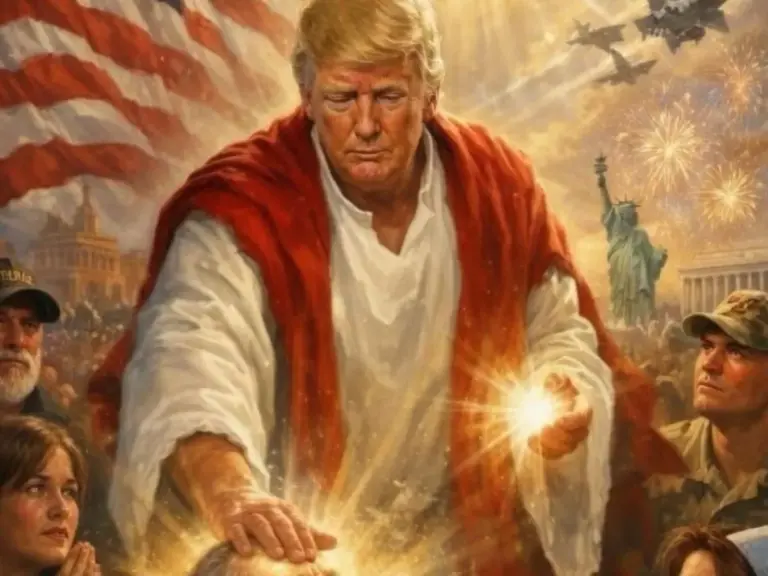 trump jesus image — CA news