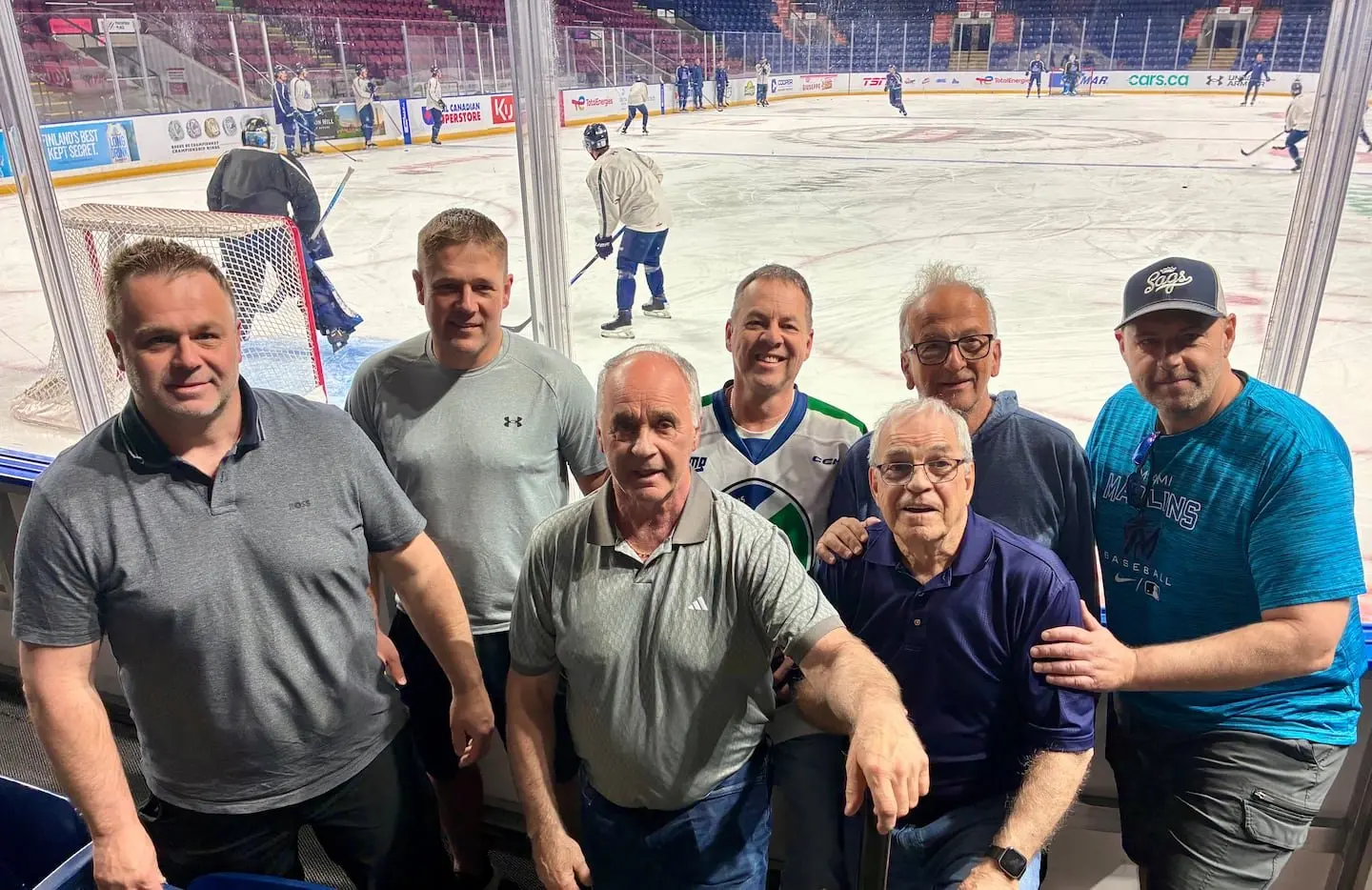 Partis pour la plupart d’Ottawa jeudi dernier, ces partisans étaient arrivés à temps pour assister à l’entraînement des Saguenéens à la Place Prospera de Kelowna.