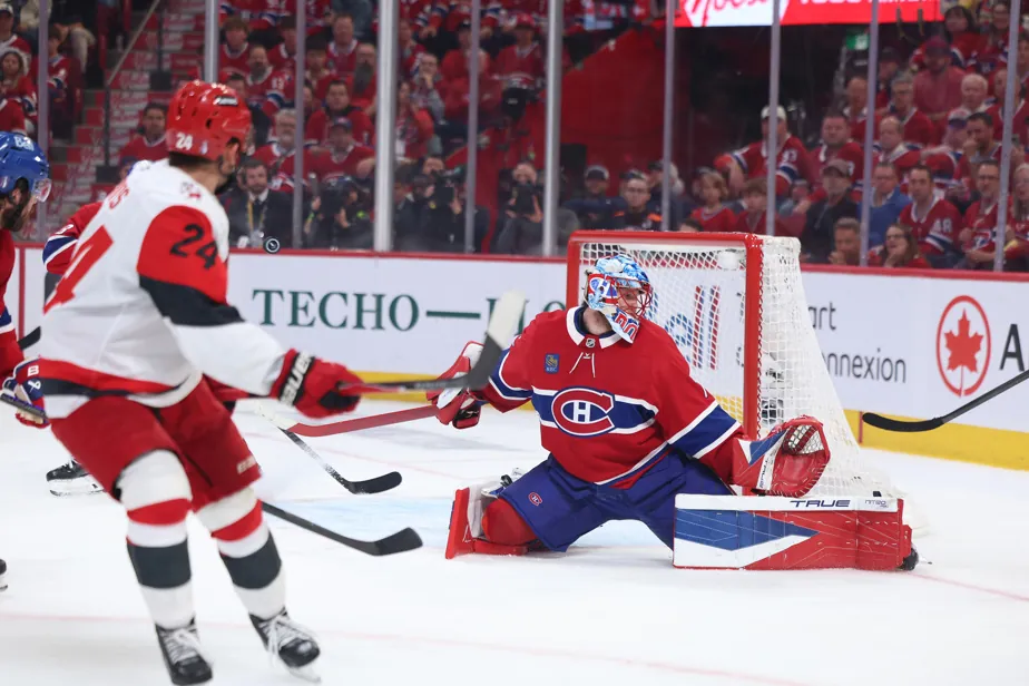 PHOTO MARTIN CHAMBERLAND, ARCHIVES LA PRESSELes Hurricanes n’ont pas qu’envoyé 92 rondelles vers le filet et cadré 39 tirs durant le match de lundi soir : ils ont obtenu des chances de marquer de qualité à la tonne.