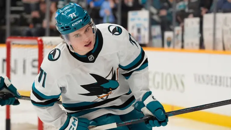 San Jose Sharks’ Macklin Celebrini becomes youngest NHL cover athlete