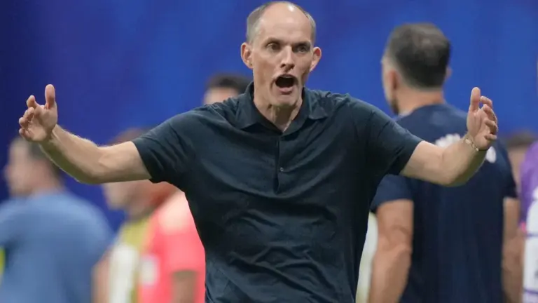 England coach Thomas Tuchel defends semi-final tactics after Argentina loss
