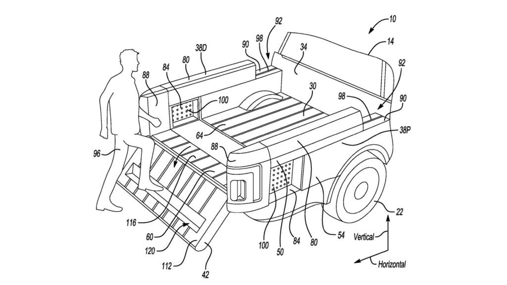 Ford brevète une caisse extensible pour camionnette